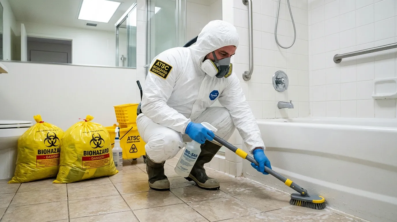 Decontamination equipment deployed for Blood Cleanup in Lake Hiawatha